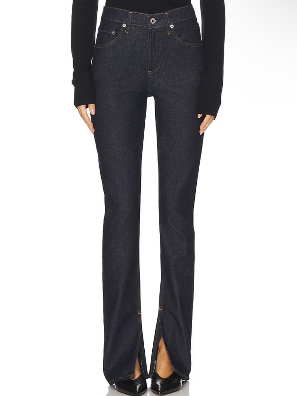 Agolde Ingram Split Skinny Jeans in Dark Wash Size 31